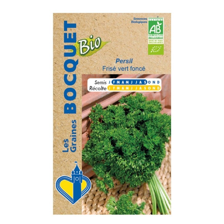 Persil frisé vert foncé Bio- certifiée ECOCERT FR-BIO-01