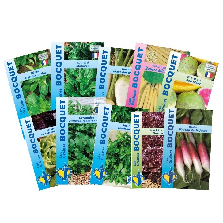 Pack 10 sachets de graines à semer en Juillet