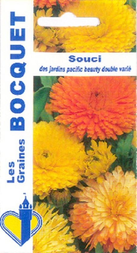 Graines de souci à grande fleur double varié botanic® - graines à semer :  Graines potagères BOTANIC potager et verger - botanic®